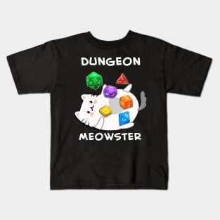 Dungeon Meowster | Dungeon Master Cat Kids T-Shirt